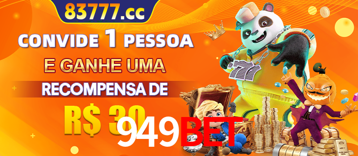 Banner institucional da 949bet sobre parceria de marcas e criação de uma marca de excelência, apresentando os mascotes de jogos populares como o Fortune Tiger.