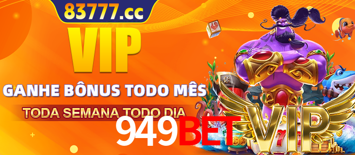 Banner promocional do 949bet oferecendo 100% de recompensas adicionais contínuas para quem fizer o login diário (Daily sign-in), com um mascote de coelho.
